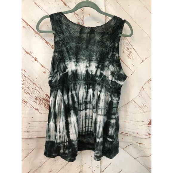 Tie dye blue gray xl Tank Top - Picture 4 of 5